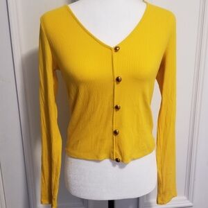 Cute Zara button up top cute as a little jacket or on it’s own